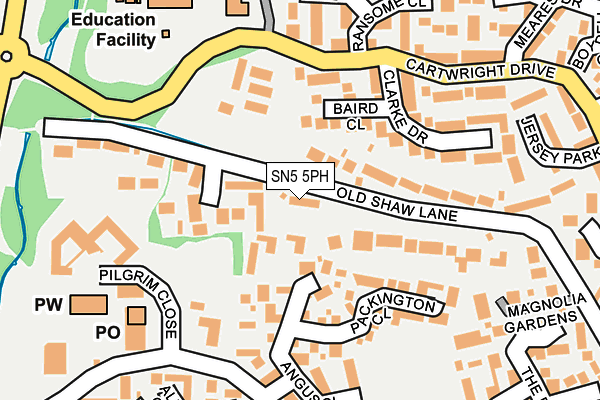SN5 5PH map - OS OpenMap – Local (Ordnance Survey)