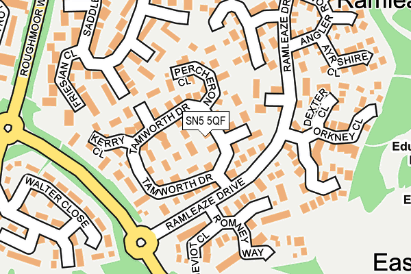 SN5 5QF map - OS OpenMap – Local (Ordnance Survey)