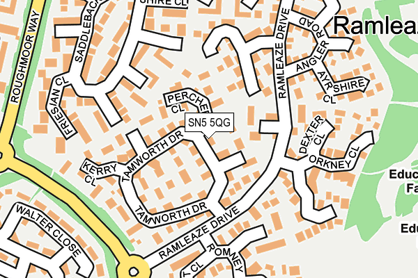 SN5 5QG map - OS OpenMap – Local (Ordnance Survey)
