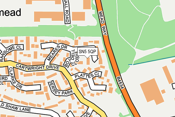 SN5 5QP map - OS OpenMap – Local (Ordnance Survey)