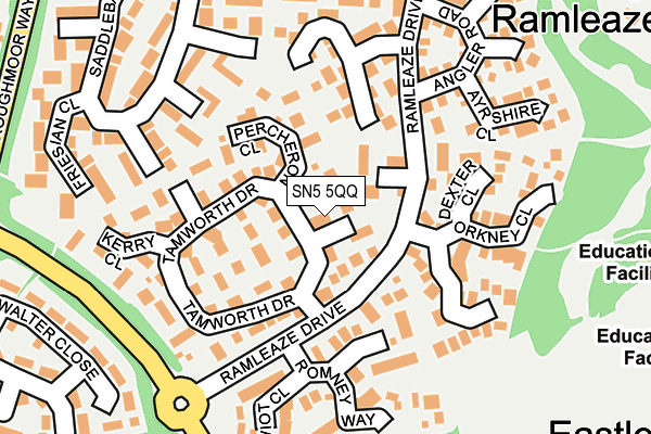 SN5 5QQ map - OS OpenMap – Local (Ordnance Survey)