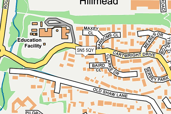 SN5 5QY map - OS OpenMap – Local (Ordnance Survey)