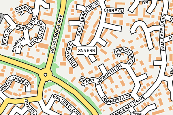 SN5 5RN map - OS OpenMap – Local (Ordnance Survey)