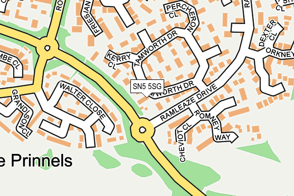 SN5 5SG map - OS OpenMap – Local (Ordnance Survey)