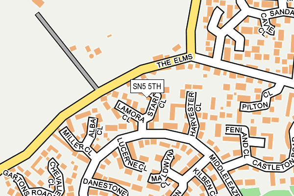 SN5 5TH map - OS OpenMap – Local (Ordnance Survey)