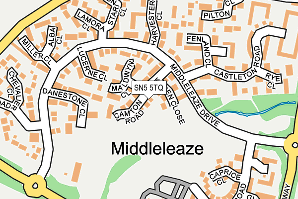 SN5 5TQ map - OS OpenMap – Local (Ordnance Survey)