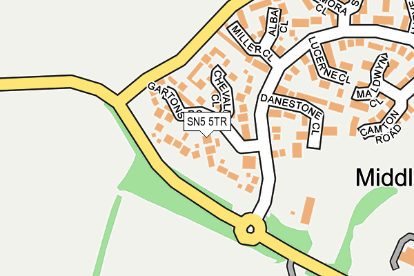 SN5 5TR map - OS OpenMap – Local (Ordnance Survey)