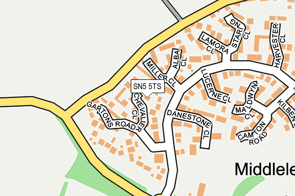 SN5 5TS map - OS OpenMap – Local (Ordnance Survey)