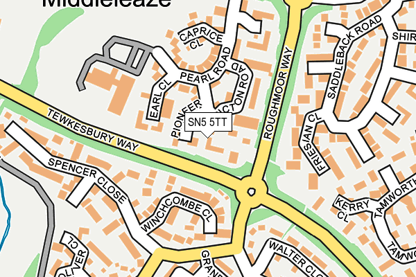 SN5 5TT map - OS OpenMap – Local (Ordnance Survey)