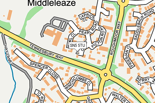 SN5 5TU map - OS OpenMap – Local (Ordnance Survey)