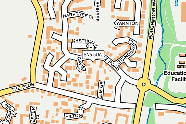 SN5 5UA map - OS OpenMap – Local (Ordnance Survey)