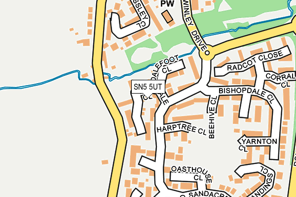 SN5 5UT map - OS OpenMap – Local (Ordnance Survey)