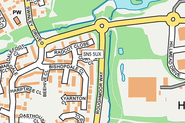 SN5 5UX map - OS OpenMap – Local (Ordnance Survey)