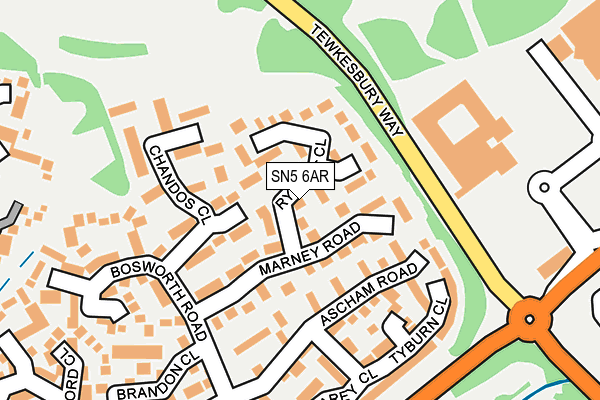 SN5 6AR map - OS OpenMap – Local (Ordnance Survey)