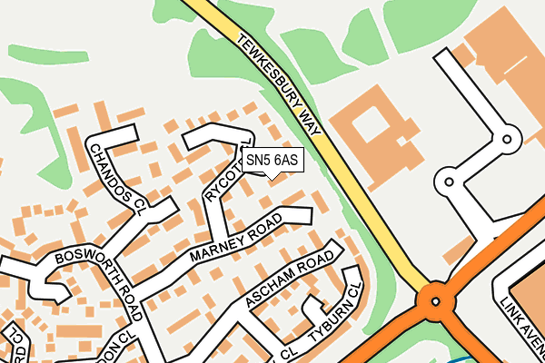 SN5 6AS map - OS OpenMap – Local (Ordnance Survey)
