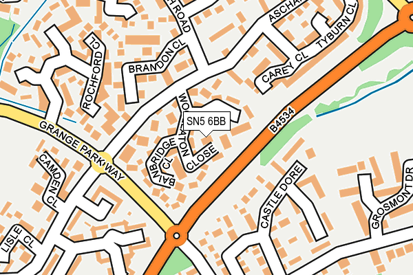 SN5 6BB map - OS OpenMap – Local (Ordnance Survey)