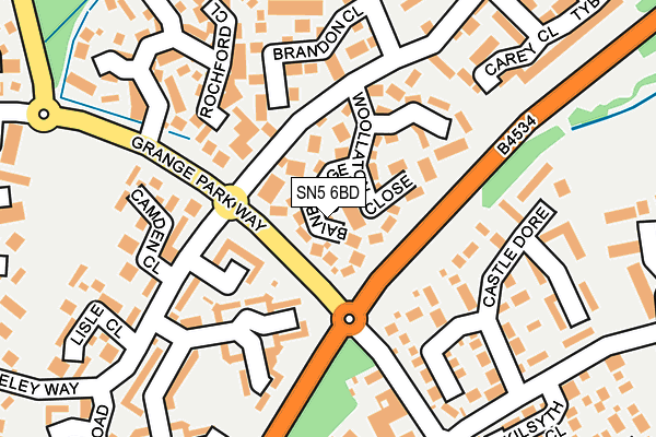 SN5 6BD map - OS OpenMap – Local (Ordnance Survey)
