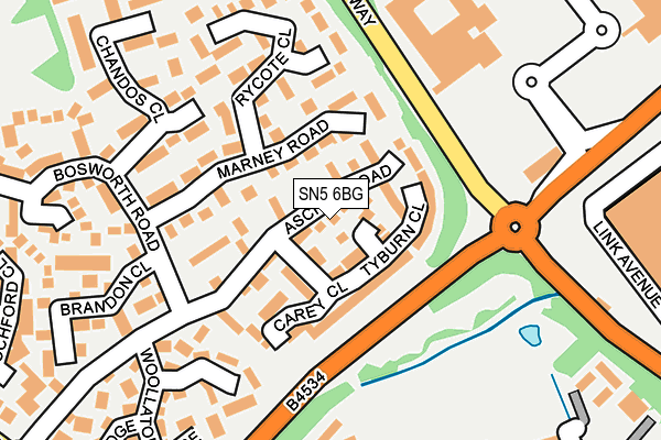 SN5 6BG map - OS OpenMap – Local (Ordnance Survey)