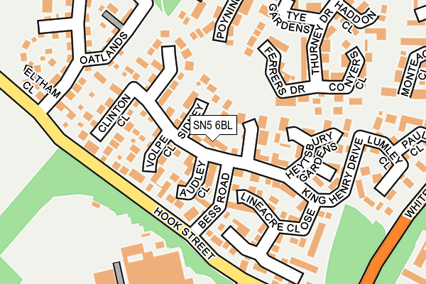 SN5 6BL map - OS OpenMap – Local (Ordnance Survey)