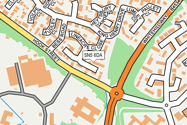 SN5 6DA map - OS OpenMap – Local (Ordnance Survey)