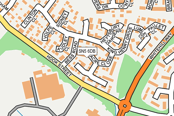 SN5 6DB map - OS OpenMap – Local (Ordnance Survey)