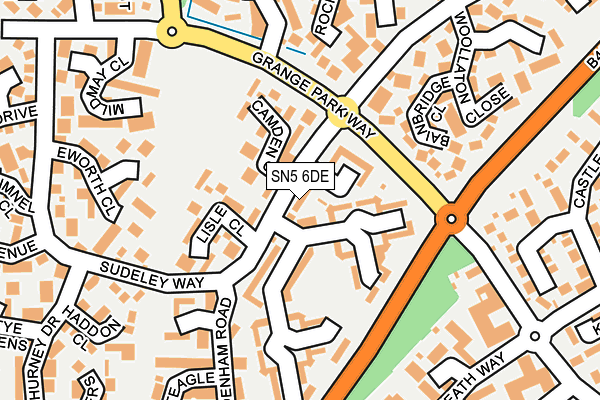SN5 6DE map - OS OpenMap – Local (Ordnance Survey)