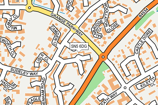SN5 6DG map - OS OpenMap – Local (Ordnance Survey)