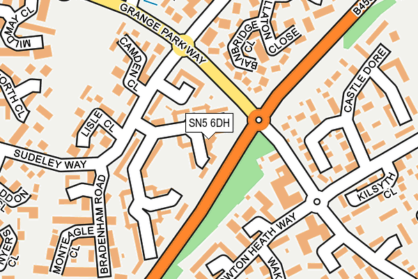SN5 6DH map - OS OpenMap – Local (Ordnance Survey)