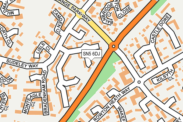 SN5 6DJ map - OS OpenMap – Local (Ordnance Survey)