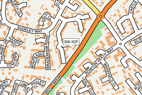 SN5 6DP map - OS OpenMap – Local (Ordnance Survey)