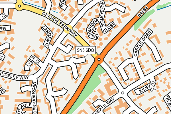 SN5 6DQ map - OS OpenMap – Local (Ordnance Survey)