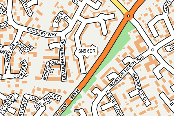 SN5 6DR map - OS OpenMap – Local (Ordnance Survey)
