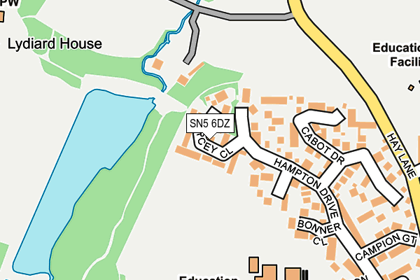SN5 6DZ map - OS OpenMap – Local (Ordnance Survey)