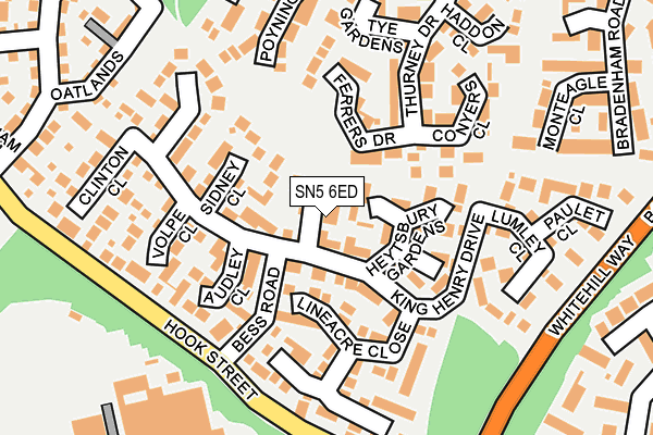 SN5 6ED map - OS OpenMap – Local (Ordnance Survey)