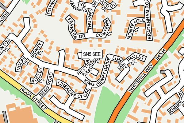 SN5 6EE map - OS OpenMap – Local (Ordnance Survey)