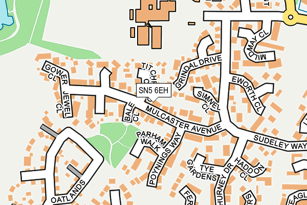 SN5 6EH map - OS OpenMap – Local (Ordnance Survey)