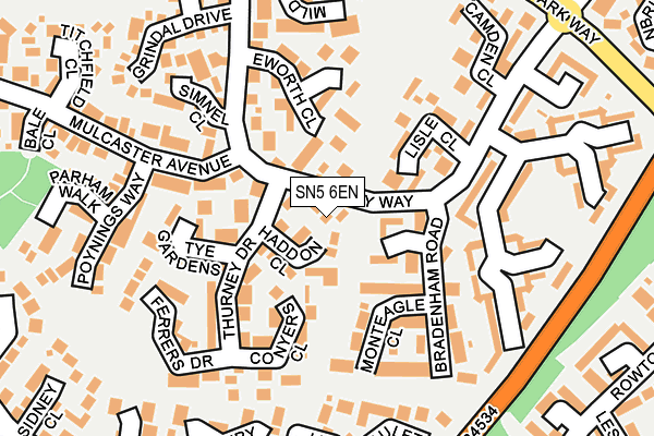 SN5 6EN map - OS OpenMap – Local (Ordnance Survey)