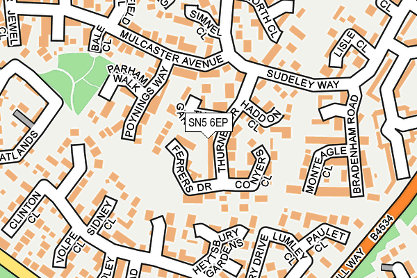SN5 6EP map - OS OpenMap – Local (Ordnance Survey)