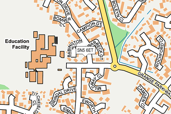 SN5 6ET map - OS OpenMap – Local (Ordnance Survey)
