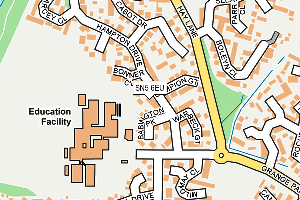 SN5 6EU map - OS OpenMap – Local (Ordnance Survey)