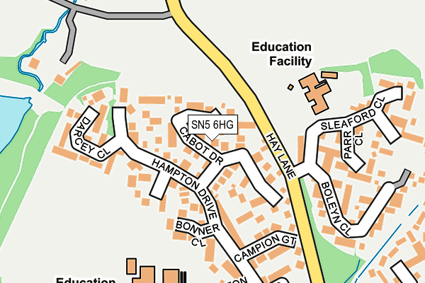 SN5 6HG map - OS OpenMap – Local (Ordnance Survey)