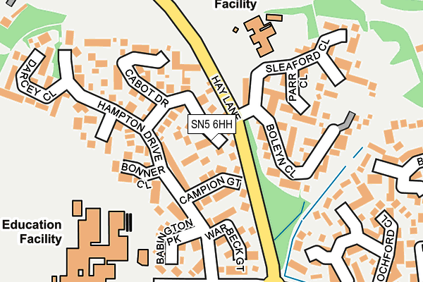 SN5 6HH map - OS OpenMap – Local (Ordnance Survey)