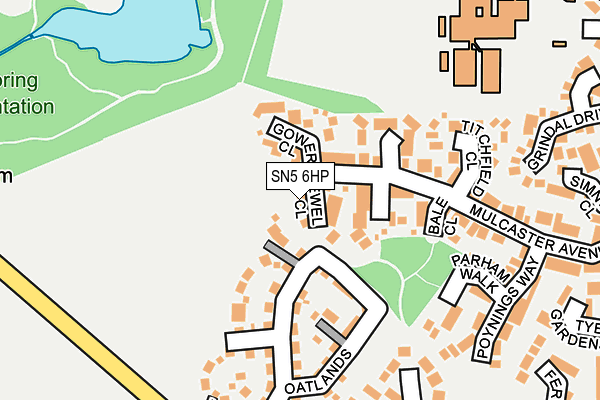 SN5 6HP map - OS OpenMap – Local (Ordnance Survey)