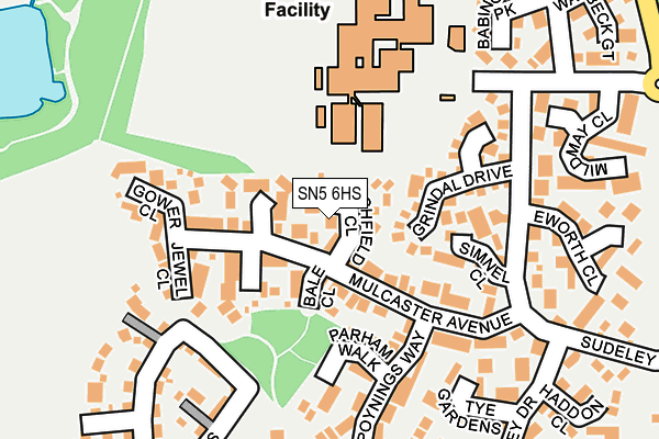 SN5 6HS map - OS OpenMap – Local (Ordnance Survey)