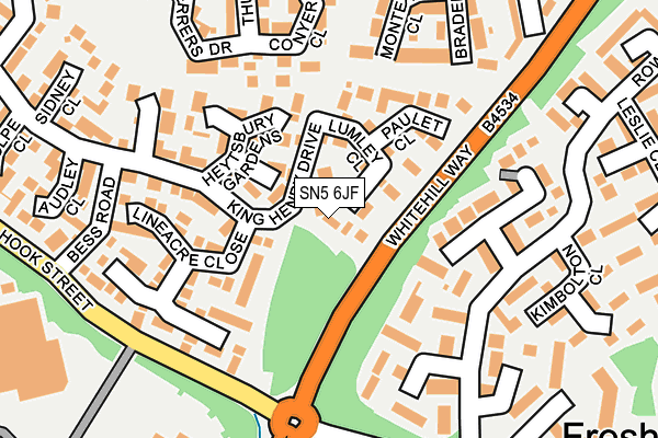 SN5 6JF map - OS OpenMap – Local (Ordnance Survey)