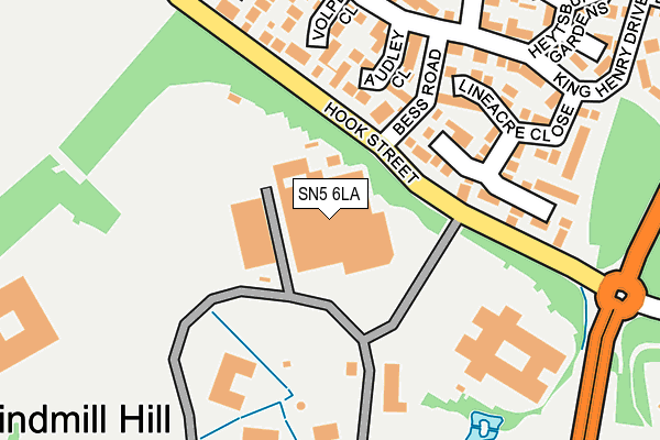SN5 6LA map - OS OpenMap – Local (Ordnance Survey)