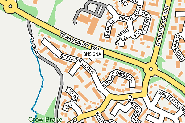 SN5 6NA map - OS OpenMap – Local (Ordnance Survey)
