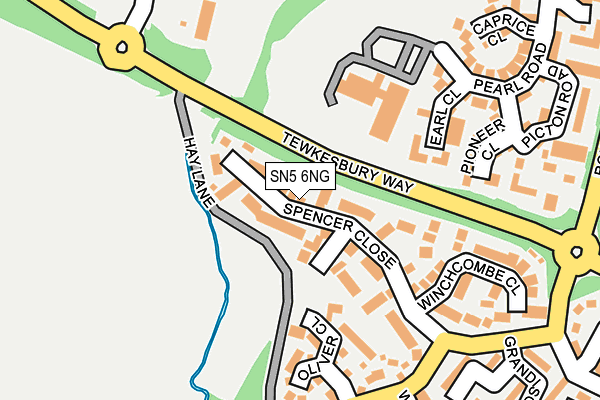 SN5 6NG map - OS OpenMap – Local (Ordnance Survey)