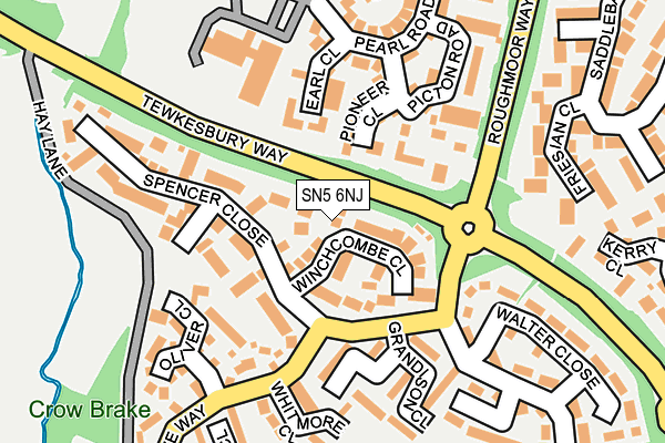 SN5 6NJ map - OS OpenMap – Local (Ordnance Survey)