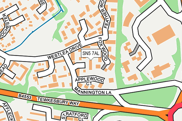 SN5 7AL map - OS OpenMap – Local (Ordnance Survey)